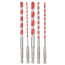 5 Piece Shockwave Carbide Hammer Drill Bit Set
