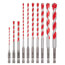 10 Piece Shockwave Impact Duty Carbide Hammer Drill Bit Kit