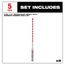5/32" x 4" x 6" SHOCKWAVE Impact Duty Carbide Hammer Drill Bits (5 Pack)