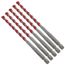 1/4" x 4" x 6" SHOCKWAVE Impact Duty Carbide Hammer Drill Bits (5 Pack)