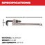 24" Aluminum Pipe Wrench