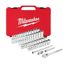 1/4" Drive Ratchet & Socket Set, SAE & Metric (50 Pieces)