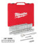 3/8" Drive Ratchet & Socket Set, SAE & Metric (56 Pieces)