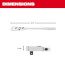 1/4" Drive 9" Flex Head Ratchet