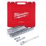 1/2" Drive Ratchet & Socket Set, SAE & Metric (47 Pieces)