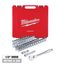 1/2" Drive Ratchet & Socket Set, SAE & Metric (47 Pieces)