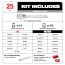 1/4" Drive Metric & SAE Ratchet and Socket Set w/ Four Flat Sides (Pack of 25)