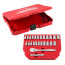 1/4" Drive Metric & SAE Ratchet and Socket Set w/ Four Flat Sides (Pack of 25)