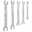 5 Piece Double End Flare Nut Wrench Set - SAE