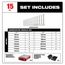 15-Piece Metric Combination Wrench Set w/ PACKOUT Compact Organizer