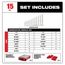 15-Piece SAE Combination Wrench Set w/ PACKOUT Compact Organizer