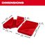 Wrench Trays for Milwaukee 15-Piece SAE Combination Wrench Set