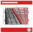 15 Piece Flex Head Ratcheting Combination Wrench Set - Metric