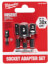 3 Piece Shockwave Impact Insert Socket Adapter Set (1/4", 3/8", 1/2")