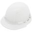 Front Brim Hard Hat with 4PT Ratcheting Suspension Type 1 Class E (White)