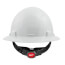 Full Brim Hard Hat with 4PT Ratcheting Suspension Type 1 Class E (White)