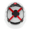 Front Brim Vented Hard Hat with 4PT Ratcheting Suspension Type 1 Class C (White)