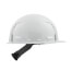 Front Brim Vented Hard Hat with 4PT Ratcheting Suspension Type 1 Class C (White)