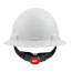 Full Brim Vented Hard Hat with 4PT Ratcheting Suspension Type 1 Class C (White)
