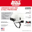 BOLT Safety Helmet with IMPACT ARMOR Liner (USA) Type 2 Class E (Red)