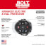 BOLT Front Brim Safety Helmet with IMPACT ARMOR Liner (USA) Type 2 Class E (Blue)