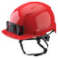 BOLT Front Brim Safety Helmet with IMPACT ARMOR Liner (USA) - Type 2 Class E (Red)