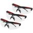 Safety Glasses - Clear Anti-Scratch Lenses (3 Pack)
