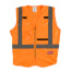 High Visibility Safety Vest- L/XL (Orange)