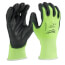 Cut 1 Hight Visibility Polyurethane Dipped Gloves (S)