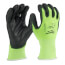 Cut 1 Hight Visibility Polyurethane Dipped Gloves (L)