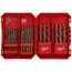 29 Piece Cobalt Red Helix Drill Bit Set
