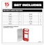 15 Piece Cobalt Red Helix Drill Bit Set