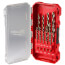 15 Piece Cobalt Red Helix Drill Bit Set