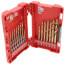 23 Piece Shockwave Red Helix Titanium Drill Bit Set