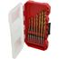 15 Piece Shockwave Impact Duty RED HELIX Titanium Drill Bit Set