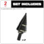 2 Piece Step Drill Bit Set #9