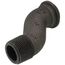 10LT 1" Offset Swivel for Gas Meters, 3/4" MNPT