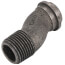 5LT 3/8" Offset Swivel for Gas Meters, 1/2" MNPT