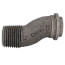 5LT 3/8" Offset Swivel for Gas Meters, 1/2" MNPT
