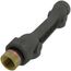 6610 1" x 1" x 1" Horizontal Inlet/Outlet Cast Iron Meter Bar (6" Length)
