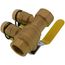 1" IPS Purge & Fill Full Port Forged Brass Ball Valve