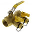 1-1/4" IPS Purge & Fill Full Port Forged Brass Ball Valve