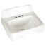 Regalyn Wall-Hung Sink With 4" Centerset, for Wall Hanger (White)