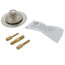 Universal NuFit Push Pull Tub Closure with Grid Strainer, Silicone and all 3 Combo & Trip Lever Pins (Brushed Nickel)