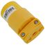 Arrow Hart Commercial Straight Blade Connector w/ Back Wire, 15A, 2P, 3W, NEMA 5-15R - Yellow (125V)