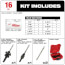 16 Piece Hole Dozer Plumber's Hole Saw Kit