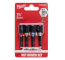4 Piece 1-7/8" Shockwave Impact Nut Driver Set (1/4", 5/16", 3/8", 7/16")
