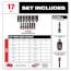 SHOCKWAVE Impact Duty Socket 3/8" Drive SAE PACKOUT Set (17 Piece)