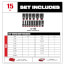SHOCKWAVE Impact Duty Socket 1/2" Drive SAE PACKOUT Set (15 Piece)