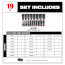 SHOCKWAVE Impact Duty Socket 3/8" Drive Metric TRAY Set (19 Piece)